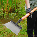 HASTHIP® Heavy Duty Hand Weeder for Weed Removal, Clean Up Animal Waste, Large Metal Shovel Scraper, Mud Remove Tool with Anti-splash Panel, Gardening Tools for Home Garden(Without Handle)