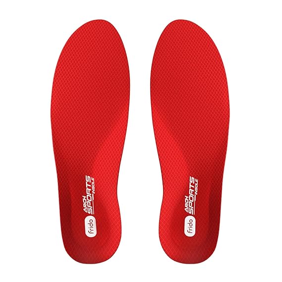 Frido Arch Sports Insole | Hi-Per Foam Orthotic Inserts for Arch Pain Relief and Injury Prevention | Casual Shoe Insert for Enhanced Comfort | Large Size (7-10 UK) | 1 Pair
