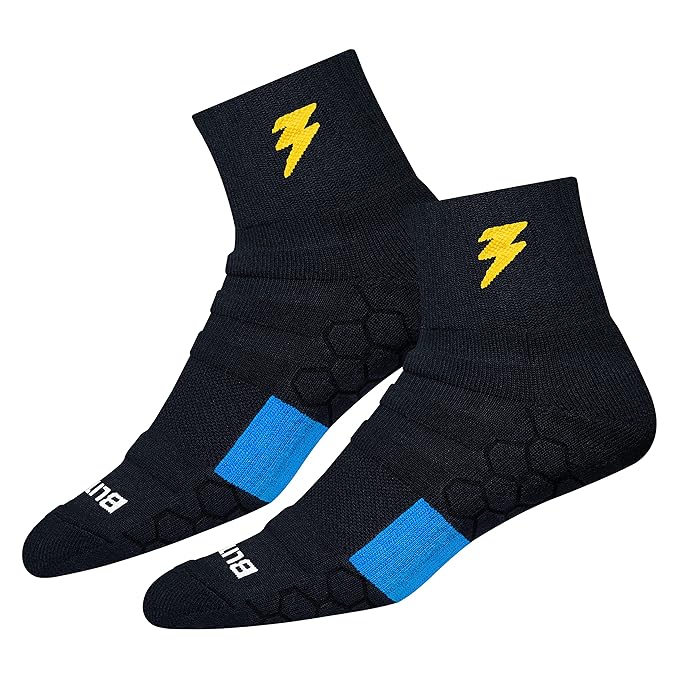 BLITZSOX Hi-Tech Performance Sports Socks for Men (Badminton, Running, Gym & Indoor Training), Pack of 3